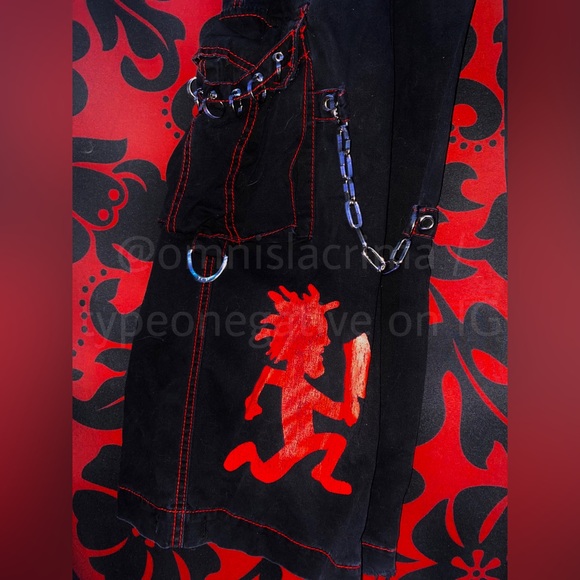 (SOLD) RARE ICP Black and Red Tripp NYC Pants - Picture 4 of 7